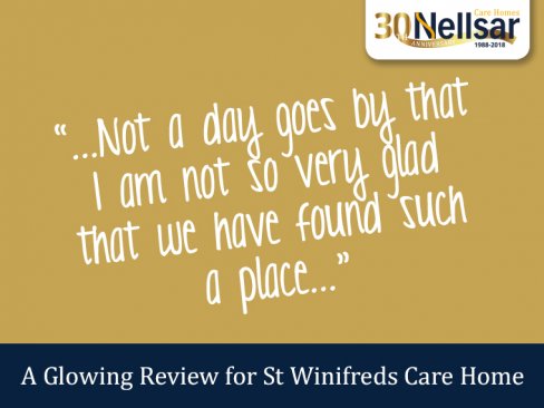 A Glowing Review for St Winifreds Care Home