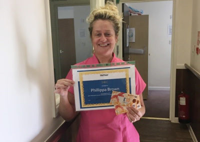 St Winifreds Care Home Care Assistant Pippa Brown