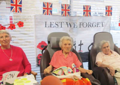 Remembrance Day celebrations at St Winifreds Care Home 10