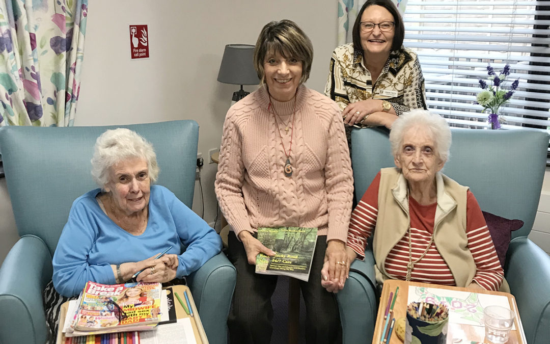 Sylvia Bryden-Stock visits St Winifreds Care Home