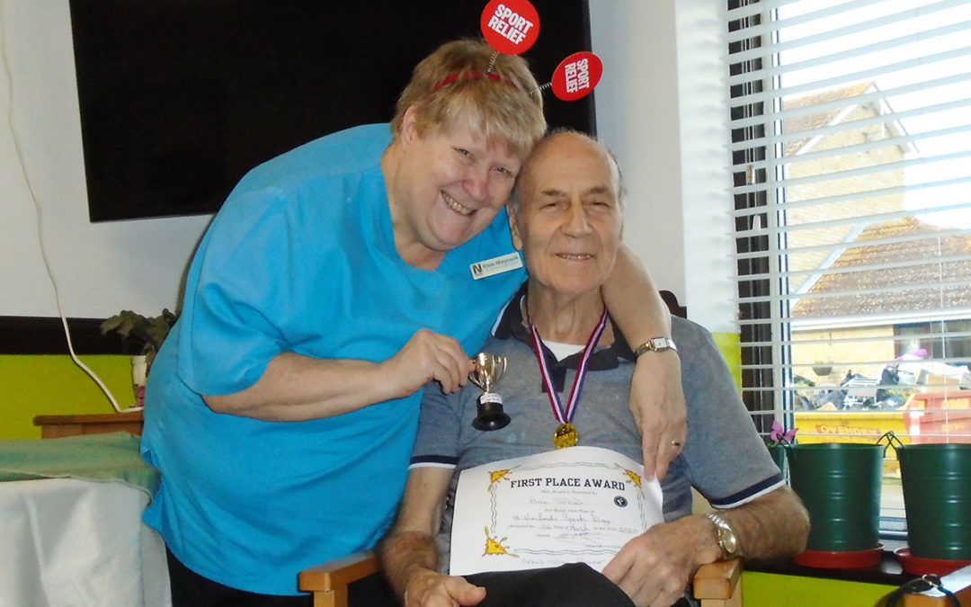 Celebrating Sports Relief at St Winifreds Care Home
