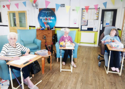 St Winifreds Residential Care Home residents together in their lounge