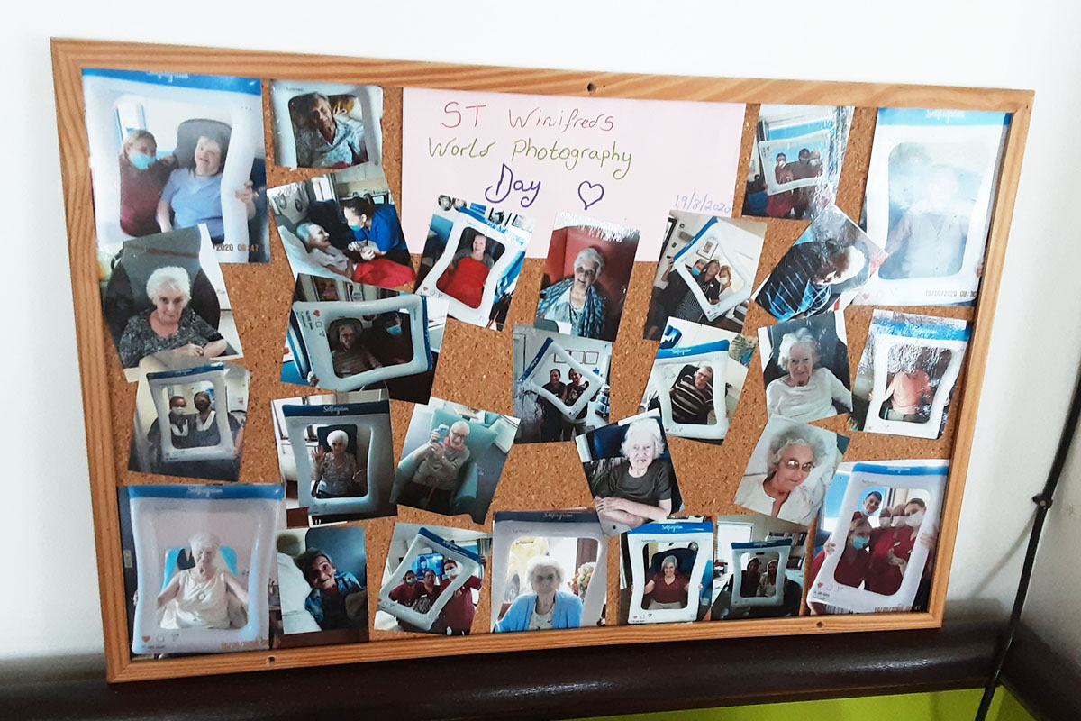 St Winifreds Residential Care Home photo collage of residents created for World Photo Day