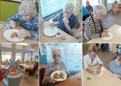Gingerbread biscuit decorating at St Winifreds Care Home