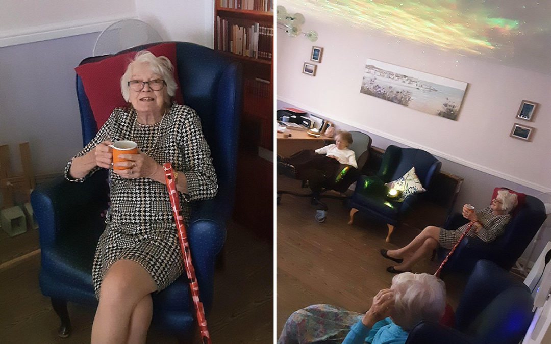 Sensory relaxation at St Winifreds Care Home