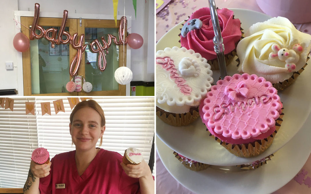 Sky loves her Baby Shower at St Winifreds Care Home