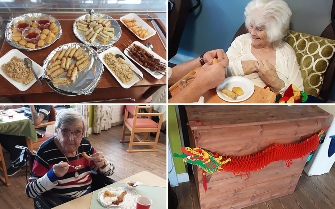 St Winifreds Care Home residents enjoy a taste of China