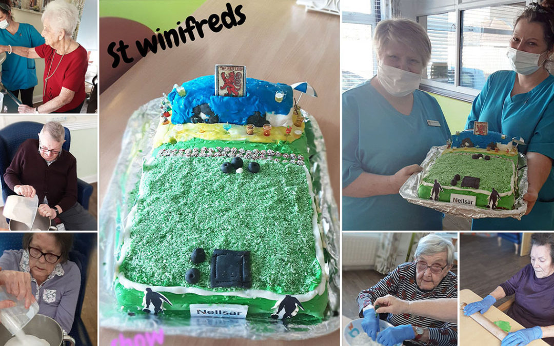 St Winifreds Care Home creates fun personalised Showstopper Cake
