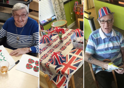 Remembrance tributes and entertainment at St Winifreds Care Home 3