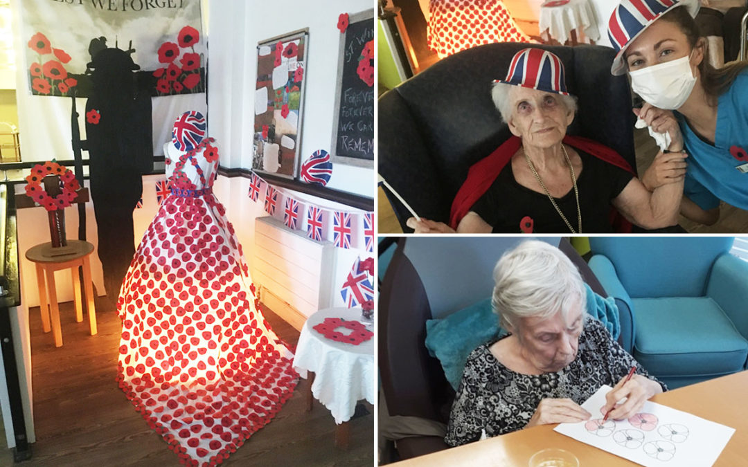 Remembrance tributes and entertainment at St Winifreds Care Home