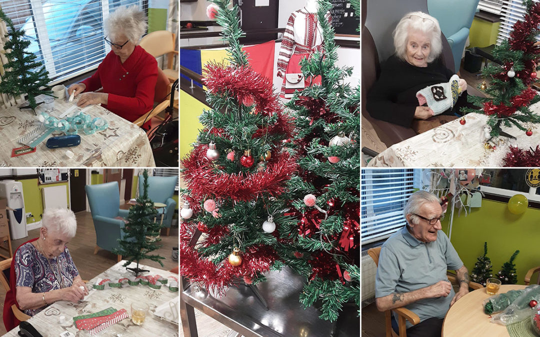 Christmas tree festivities at St Winifreds Care Home