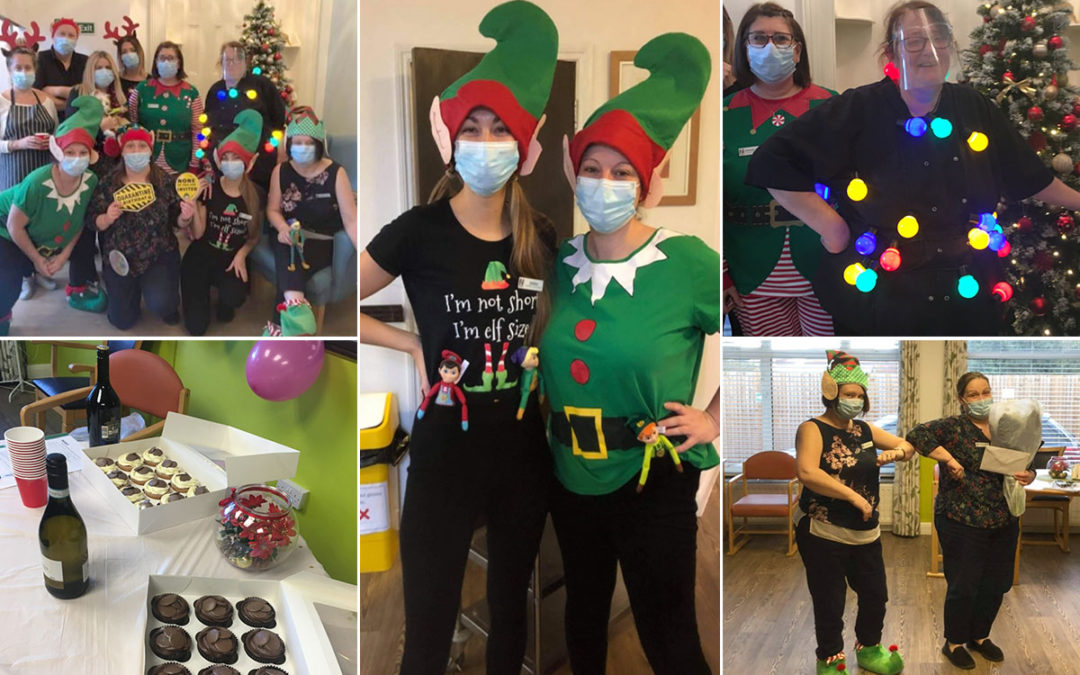 St Winifreds Care Home welcomes Christmas Elves