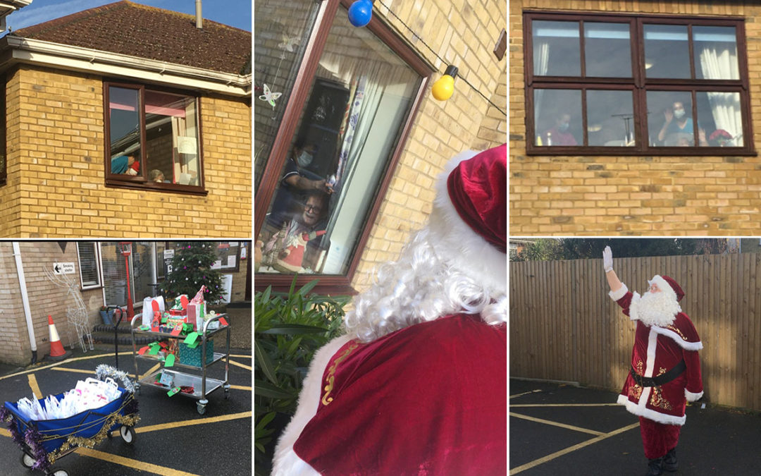 Father Christmas comes to St Winifreds Care Home
