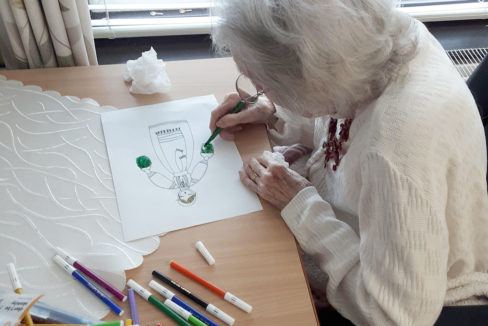 Romanian Day crafts at St Winifreds Care Home