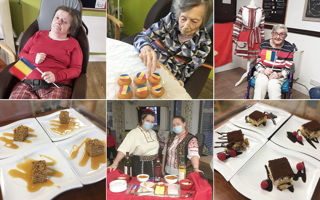 St Winifreds Care Home residents and staff celebrate Romanian Day