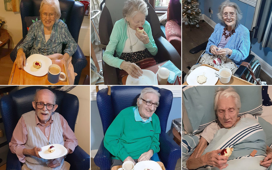 Tea and scones at St Winifreds Care Home