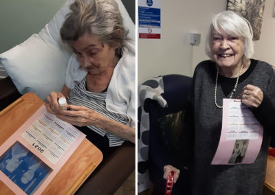 St Winifreds Care Home residents creating 2021 calendars