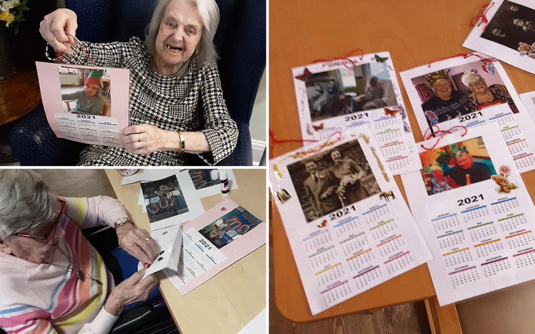 St Winifreds Care Home residents make special 2021 calendars