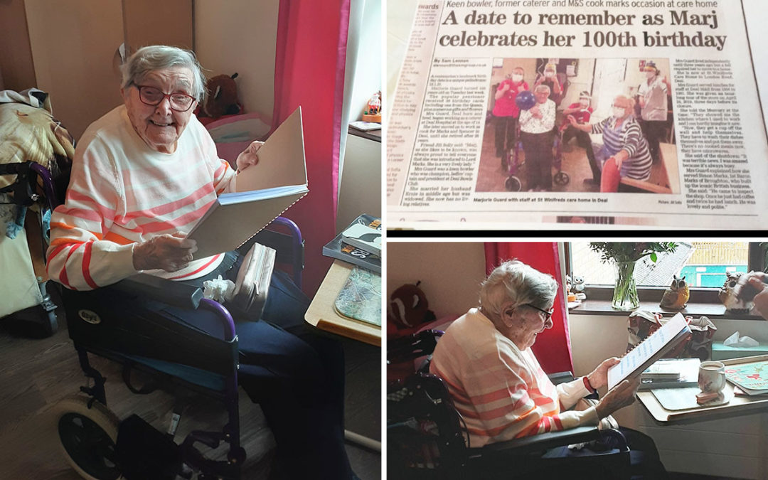 Special memories for Marjorie at St Winifreds Care Home