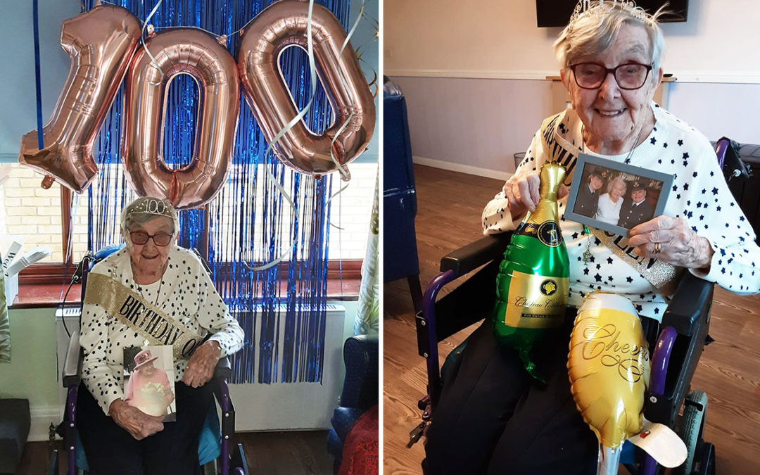 Marjorie celebrates turning 100 at St Winifreds Care Home