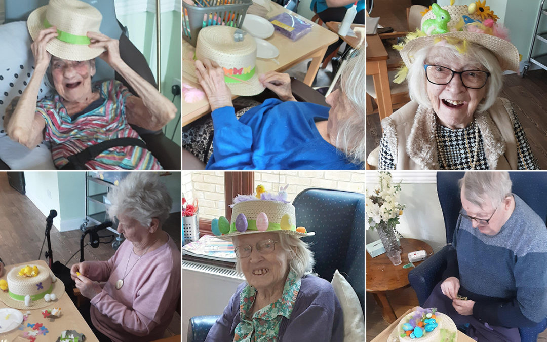 Easter bonnet competition at St Winifreds Care Home