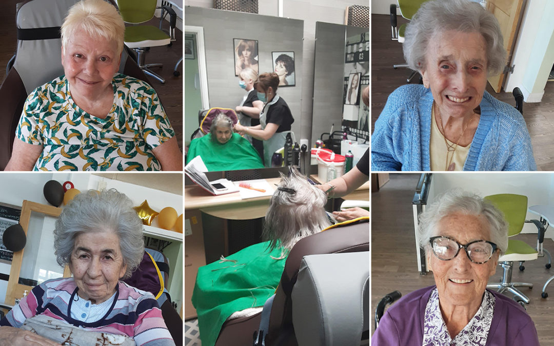 A very good hair day at St Winifreds Care Home