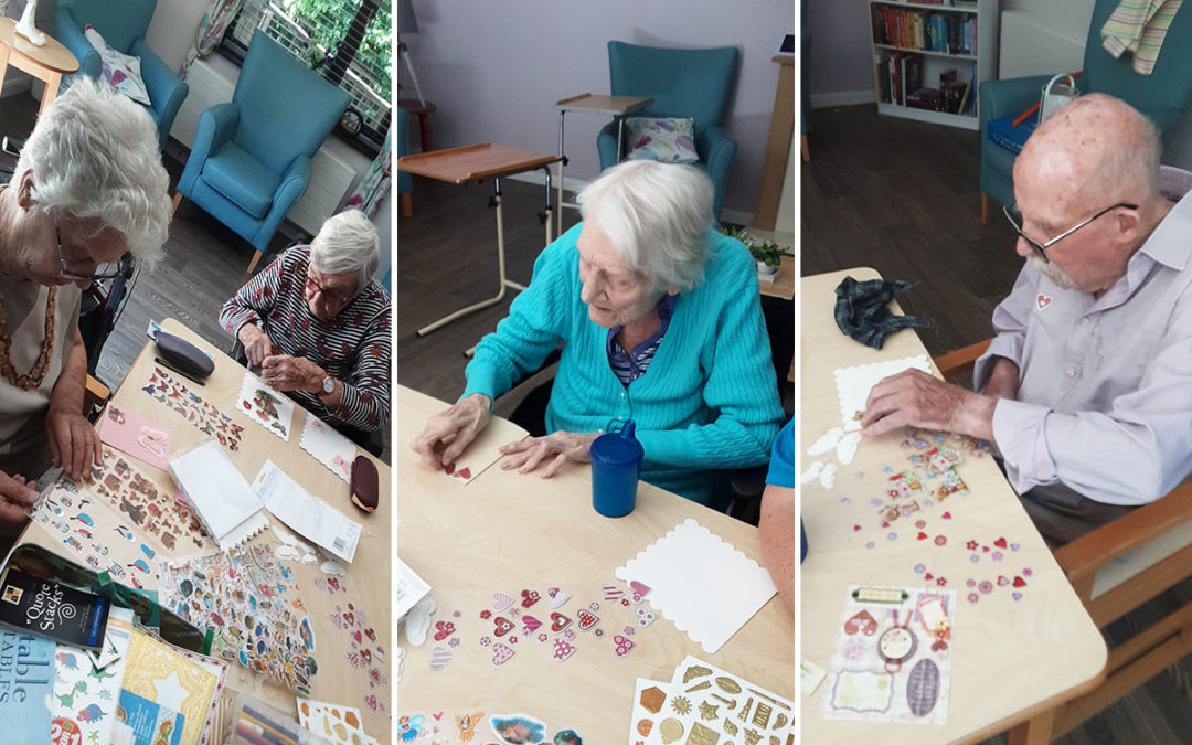 Creative cards at St Winifreds Care Home