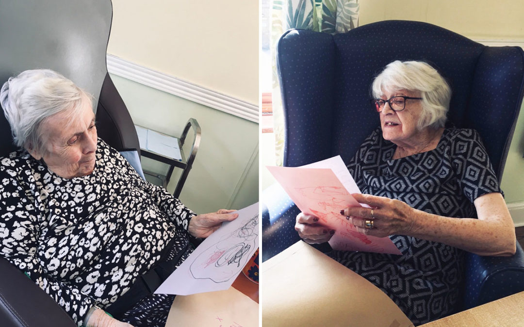 St Winifreds Care Home residents enjoy letters from Bright Sparks penpals
