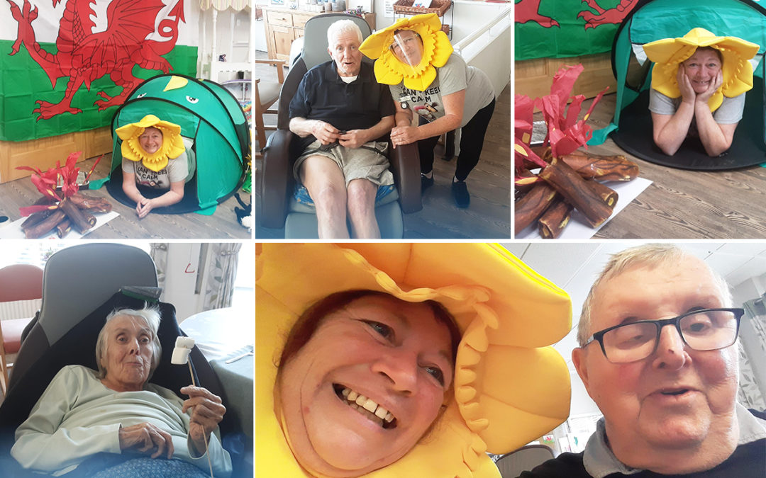 St Winifreds Care Home residents go camping in Wales