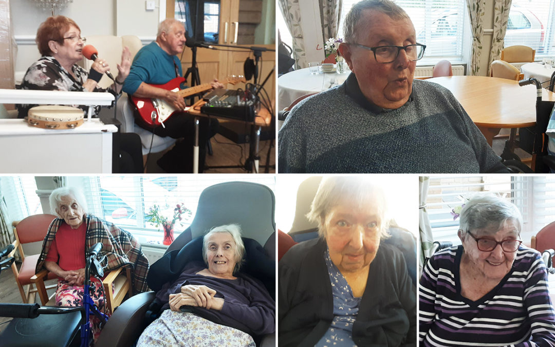 Music with John and Ellie at St Winifreds Care Home