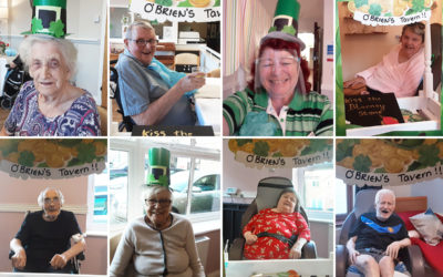 St Winifreds Care Home residents celebrate Ireland