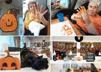 Halloween crafts at St Winifreds Care Home