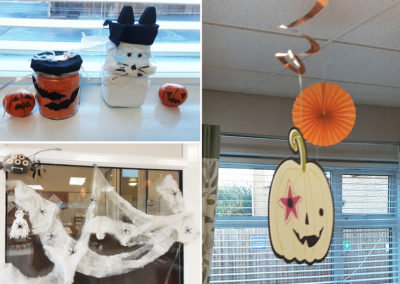 Halloween decorations at St Winifreds Care Home