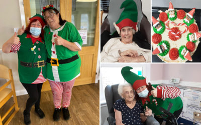 Cheeky elves at St Winifreds Care Home
