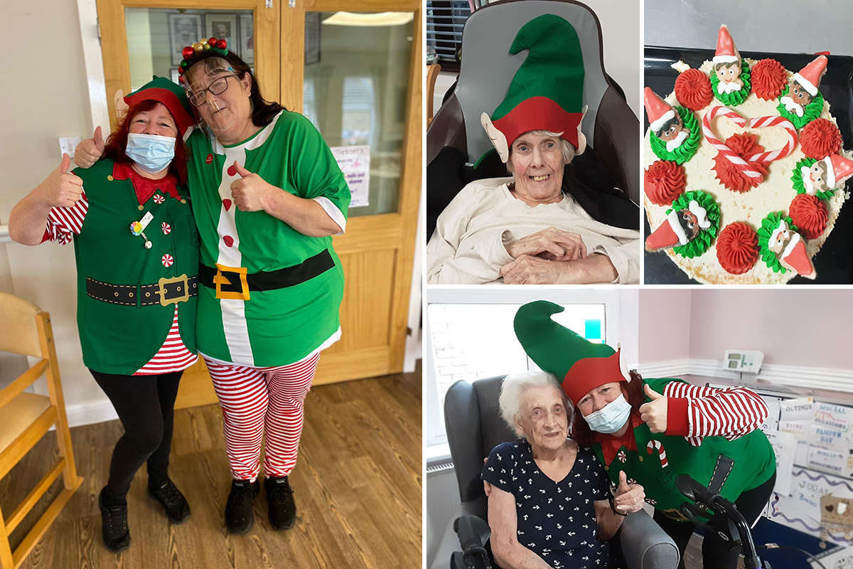 Cheeky elves at St Winifreds Care Home