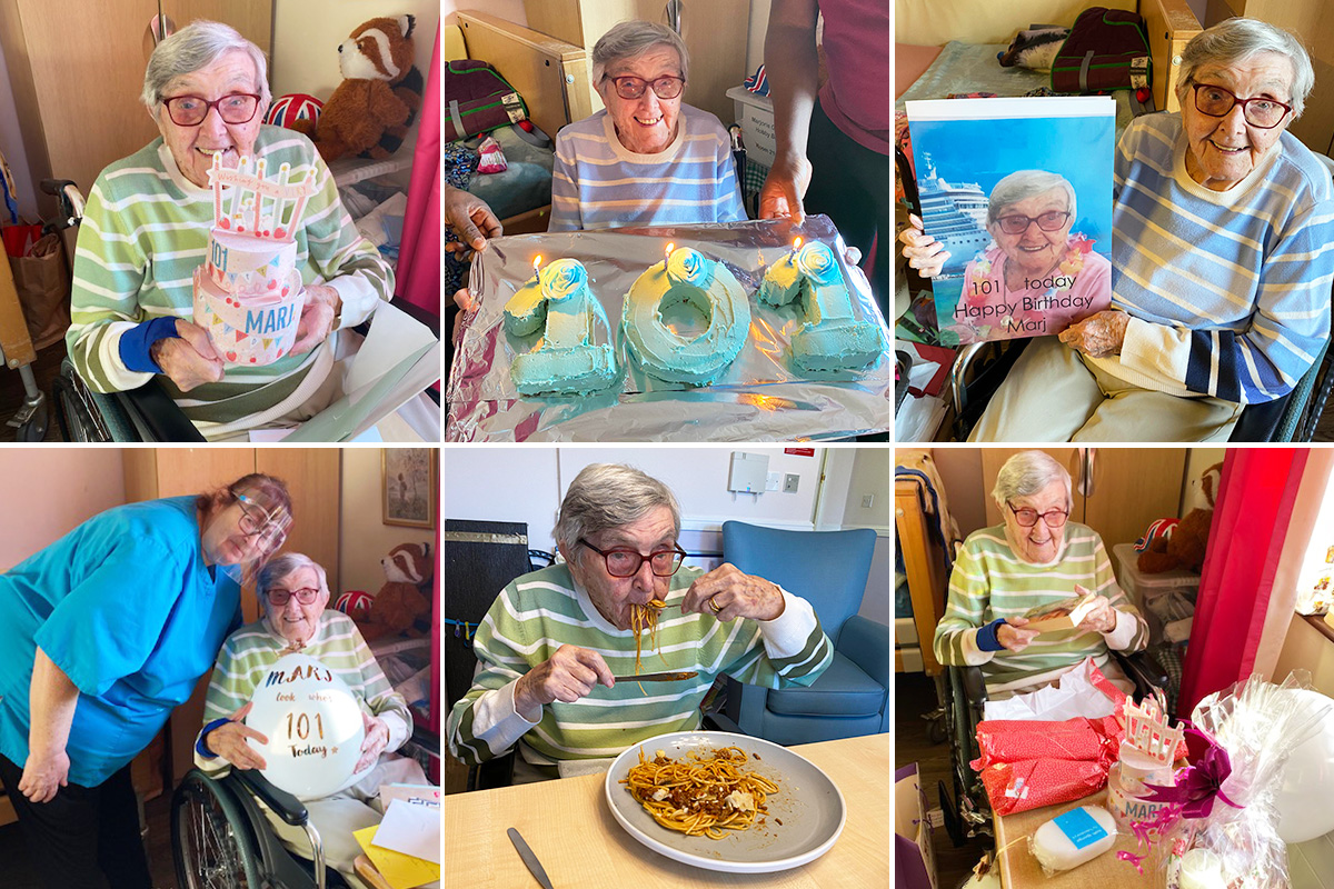 Resident Marj turns 101 at St Winifreds Care Home