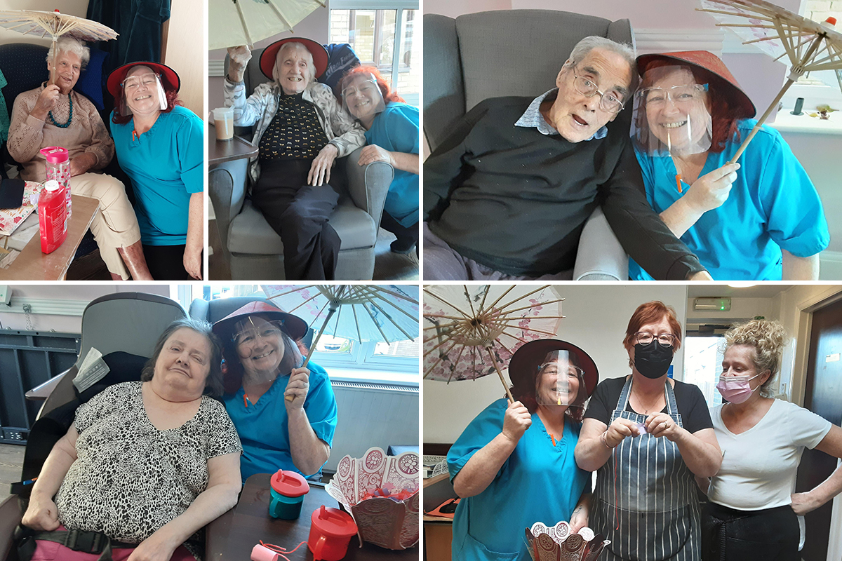 Chinese New Year selfies at St Winifreds Care Home
