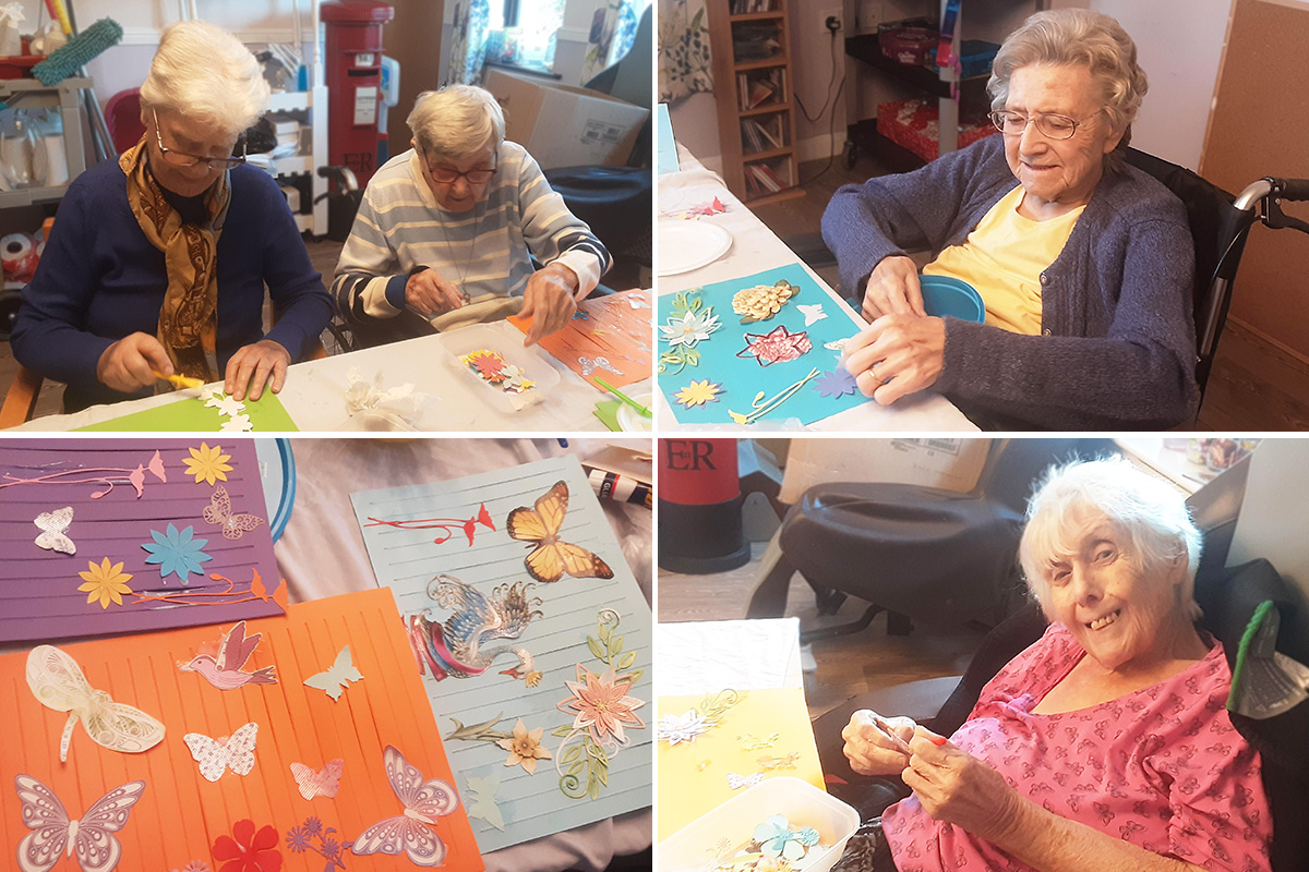 Chinese New Year lantern making at St Winifreds Care Home