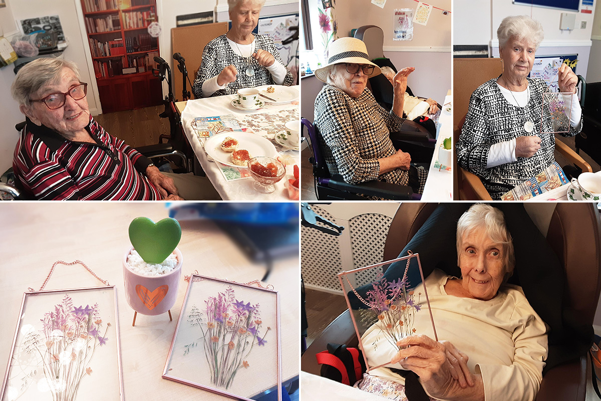 St Winifreds Care Home ladies enjoying Mother's Day