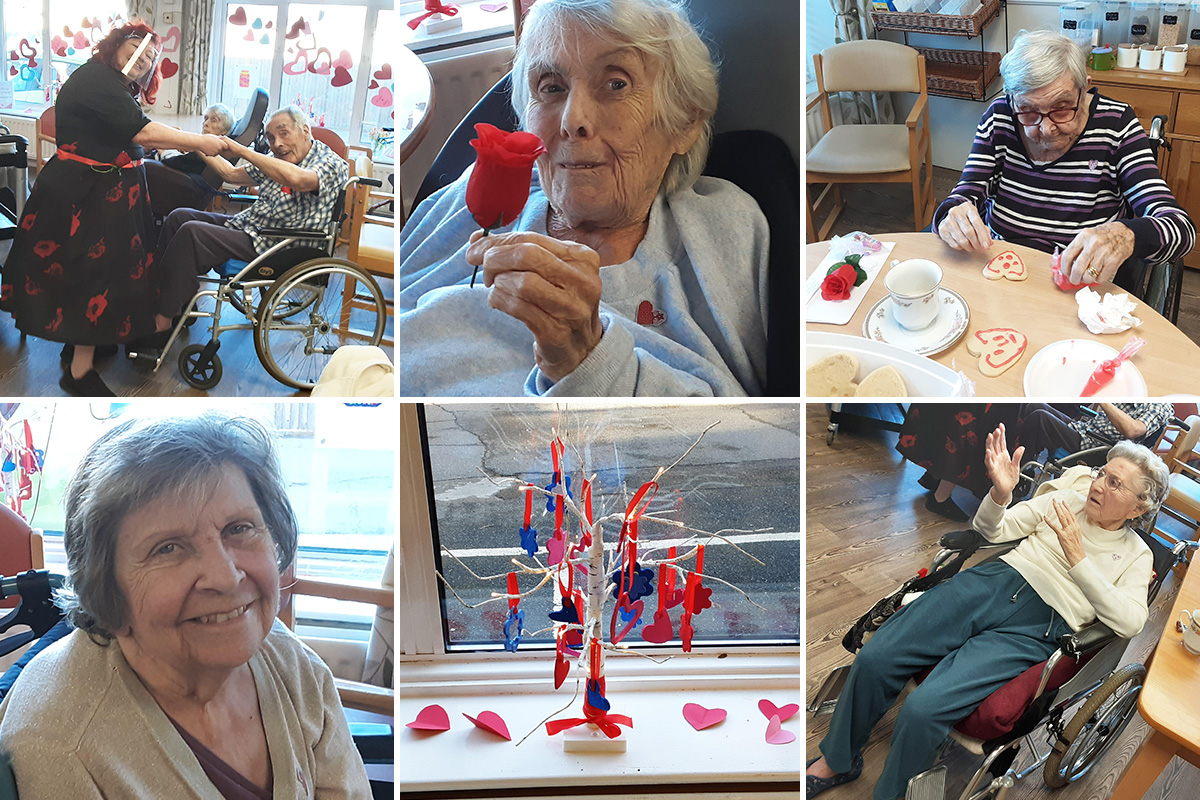 Valentines Day music and treats at St Winifreds Care Home
