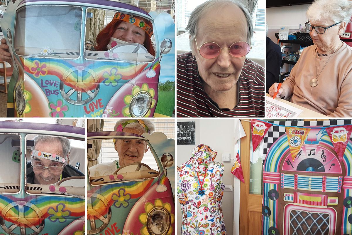 1960s decorations and fun at St Winifreds Care Home