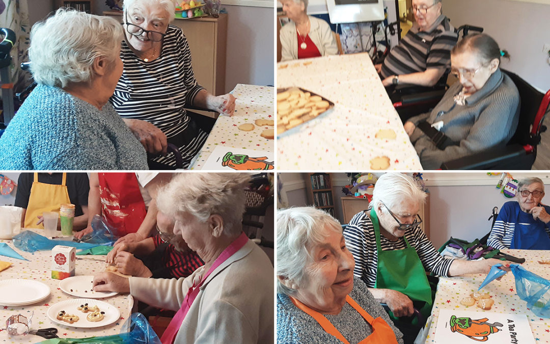 Making Easter biscuits at St Winifreds Care Home