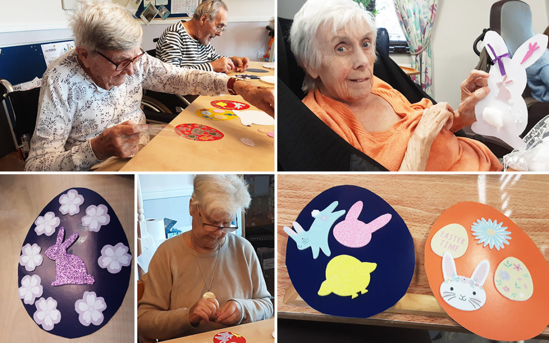 Easter crafts at St Winifreds Care Home