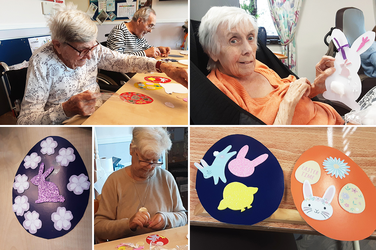 Easter crafts at St Winifreds Care Home