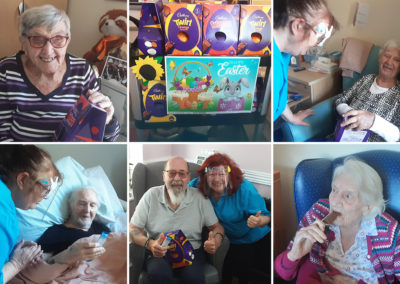 Easter eggs at St Winifreds Care Home