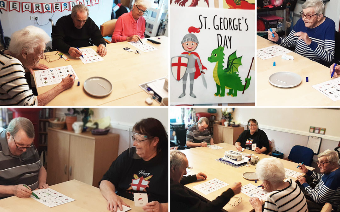 Celebrating St George at St Winifreds Care Home