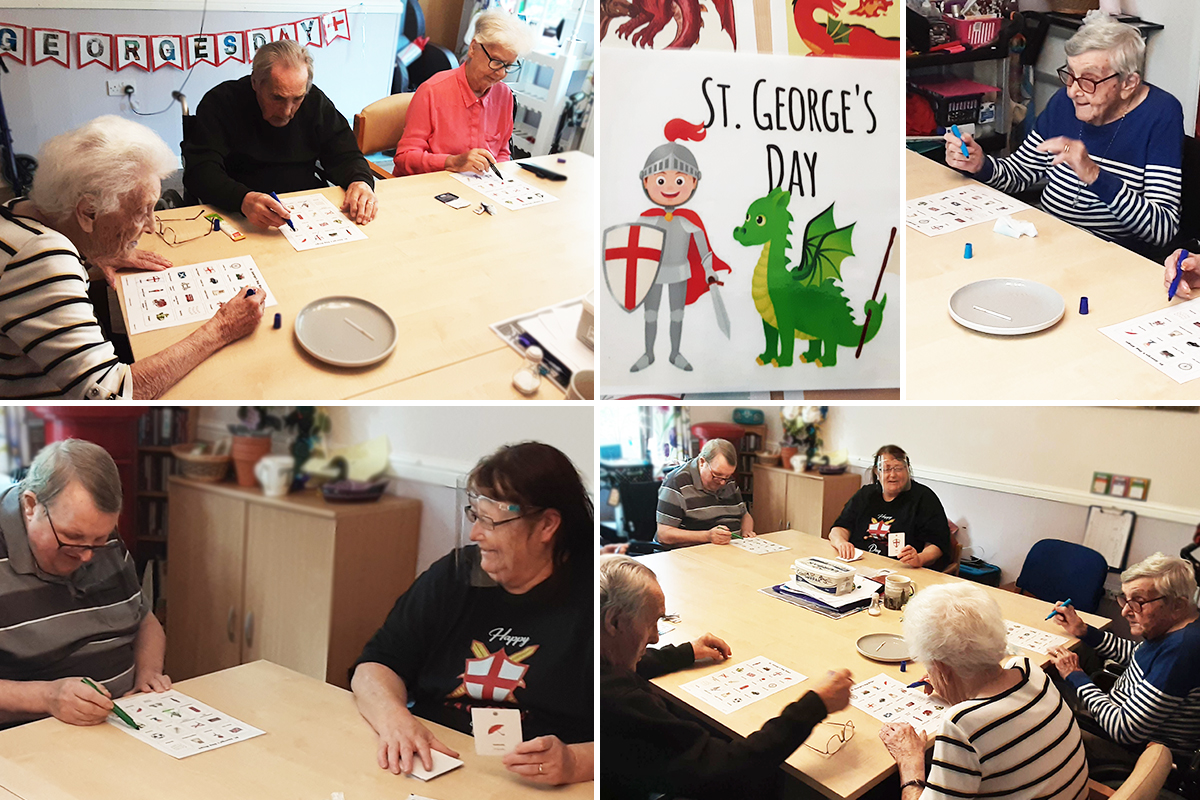 Celebrating St George at St Winifreds Care Home
