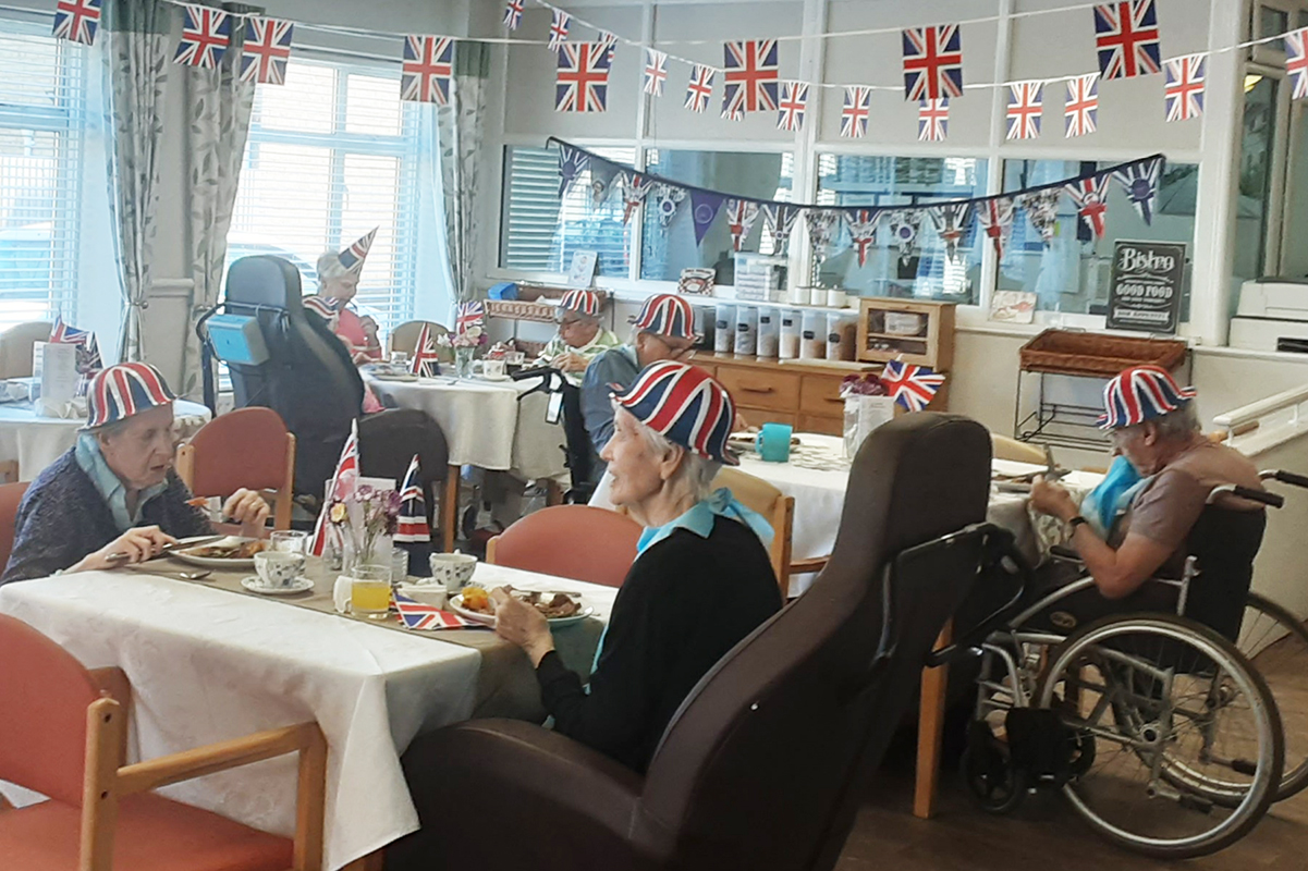VE Day lunch at St Winifreds Care Home