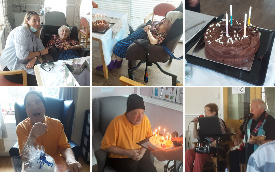 Birthday celebrations and a Costa outing at St Winifreds Care Home