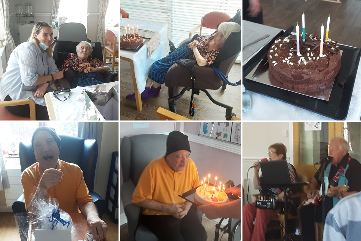 Birthday celebrations and a Costa outing at St Winifreds Care Home